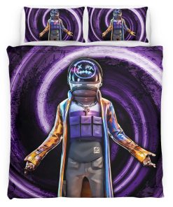 Housse De Couette Astro Jack Fortnite Skin violet Parure de lit Ensemble De Literie