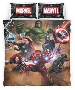 Housse De Couette Avengers Marvel 08 Parure de lit Ensemble De Literie