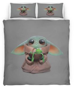 Housse De Couette Bébé Yoda Grogu Star Wars 8 Parure de lit Ensemble De Literie