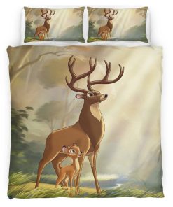 Housse De Couette Bambi & son père Parure de lit Ensemble De Literie