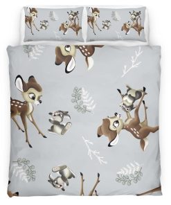 Housse De Couette Bambi & Panpan 06 Parure de lit Ensemble De Literie