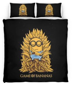 Housse De Couette Minions – Game of Bananas (Banane) Parure de lit Ensemble De Literie