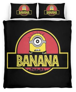 Housse De Couette Minions – Jurassic Park (Banane) Parure de lit Ensemble De Literie