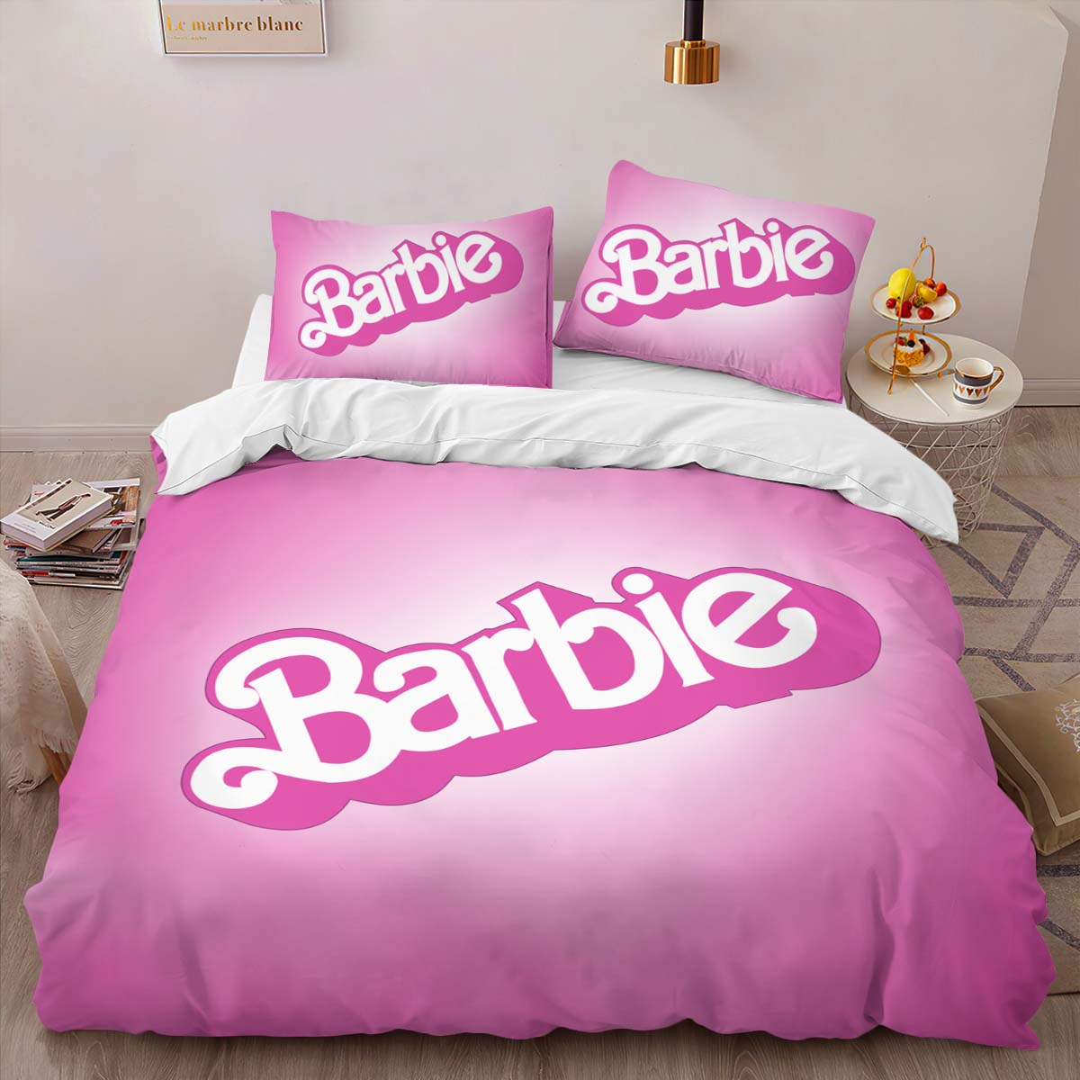 Housse De Couette Barbie 03 Parure de lit Ensemble De Literie – Image 2