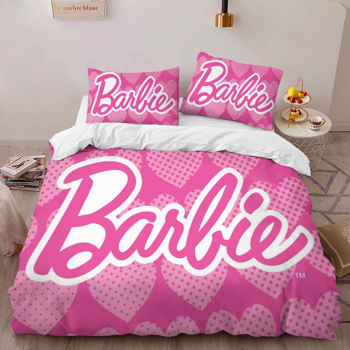 Housse De Couette Barbie 12 Parure de lit Ensemble De Literie – Image 2