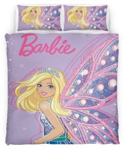 Housse De Couette Barbie – Papillon Parure de lit Ensemble De Literie