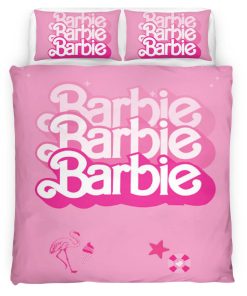 Housse De Couette Barbie – Rose mignon 2 Parure de lit Ensemble De Literie
