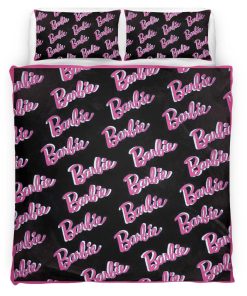 Housse De Couette Barbie – Icône noir & rose Parure de lit Ensemble De Literie