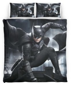 Housse De Couette Batman Héros dans la nuit noire 4 Parure de lit Ensemble De Literie