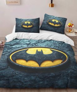 Alternative view of Housse De Couette Batman Logo classique jaune et noir Parure de lit Ensemble De Literie