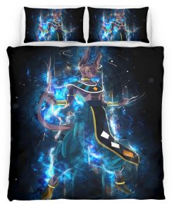 Housse De Couette Beerus Dieu de la Destruction Dragon Ball x Fortnite Parure de lit Ensemble De Literie