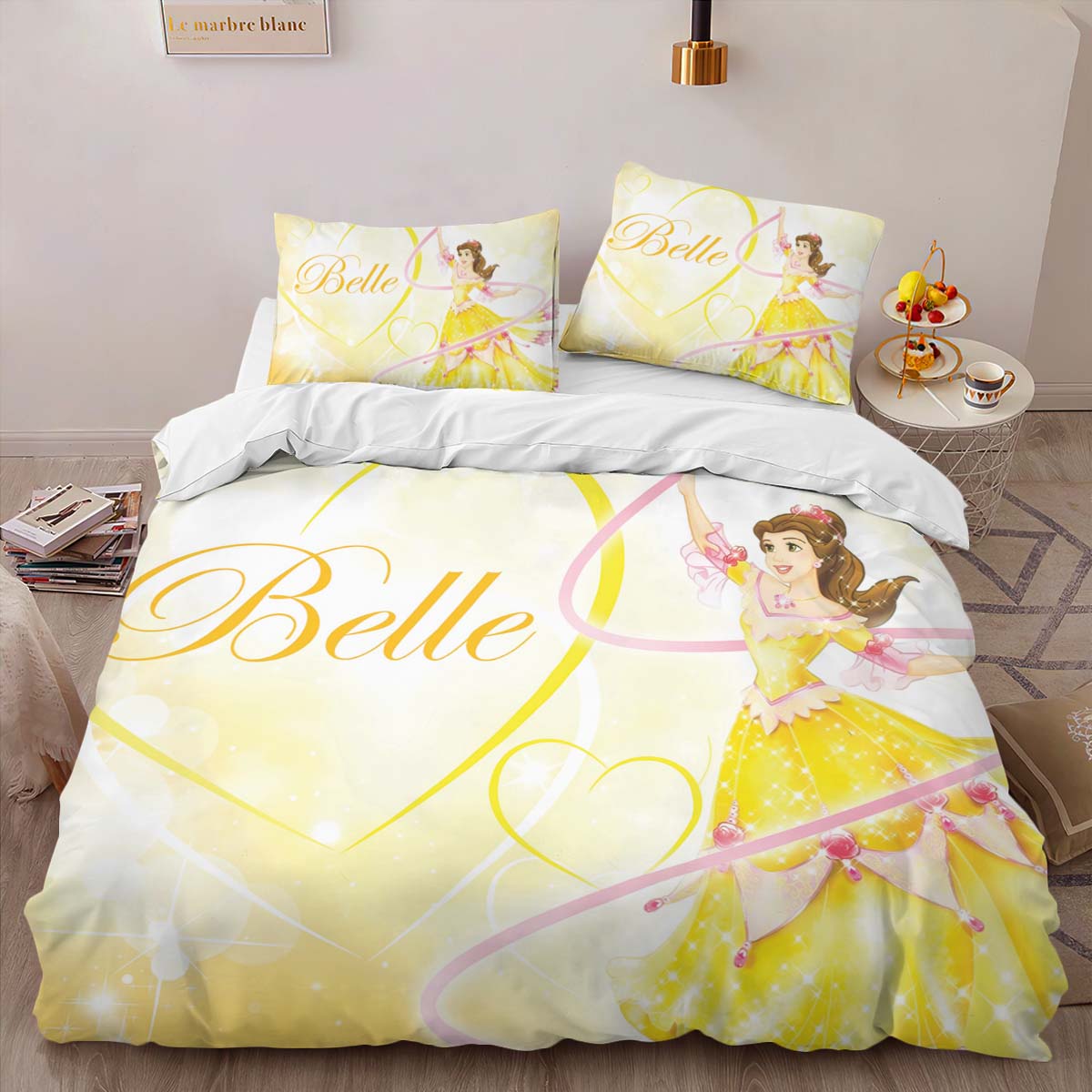 Housse De Couette Belle – La Belle et la Bête 11 Parure de lit Ensemble De Literie – Image 2
