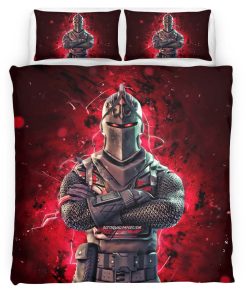 Housse De Couette Chevalier Noir Fortnite Skin Parure de lit Ensemble De Literie