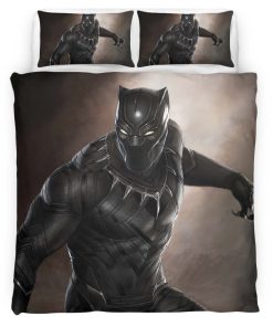 Housse De Couette Black Panther Marvel 1002 Parure de lit Ensemble De Literie