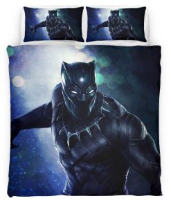 Housse De Couette Black Panther Marvel 1003 Parure de lit Ensemble De Literie