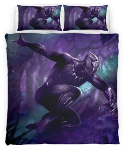 Housse De Couette Black Panther Marvel 1005 Parure de lit Ensemble De Literie