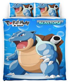 Housse De Couette Tortank Pokémon 2 Parure de lit Ensemble De Literie