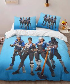 Alternative view of Housse De Couette Chef d’équipe Bleu Fortnite Skin 4 Parure de lit Ensemble De Literie