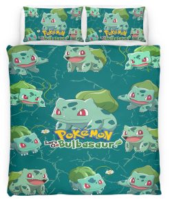 Housse De Couette Bulbizarre Pokémon 2 Parure de lit Ensemble De Literie