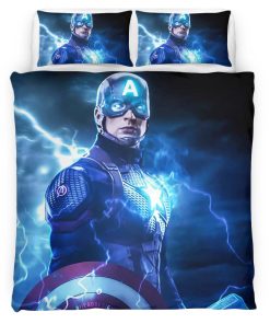 Housse De Couette Captain America – Marteau Parure de lit Ensemble De Literie