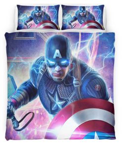 Housse De Couette Captain America Marvel 03 Parure de lit Ensemble De Literie