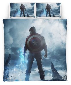 Housse De Couette Captain America Marvel 04 Parure de lit Ensemble De Literie