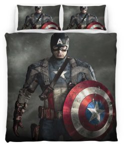 Housse De Couette Captain America Marvel 06 Parure de lit Ensemble De Literie