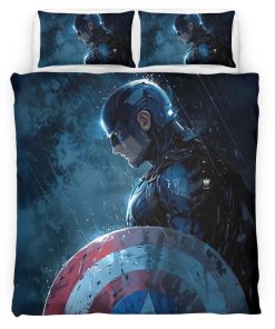 Housse De Couette Captain America Marvel 11 Parure de lit Ensemble De Literie