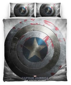 Housse De Couette Captain America – Bouclier 2 Parure de lit Ensemble De Literie