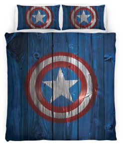 Housse De Couette Captain America – Bouclier 3 Parure de lit Ensemble De Literie