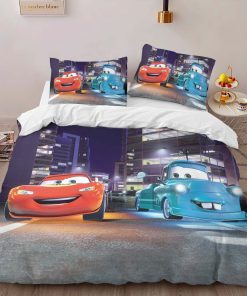 Alternative view of Housse De Couette Cars – Flash McQueen & Martin à Tokyo Parure de lit Ensemble De Literie