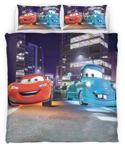 Housse De Couette Cars – Flash McQueen & Martin à Tokyo Parure de lit Ensemble De Literie