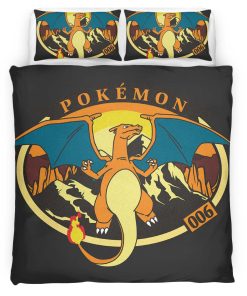 Housse De Couette Dracaufeu Pokémon 10 Parure de lit Ensemble De Literie