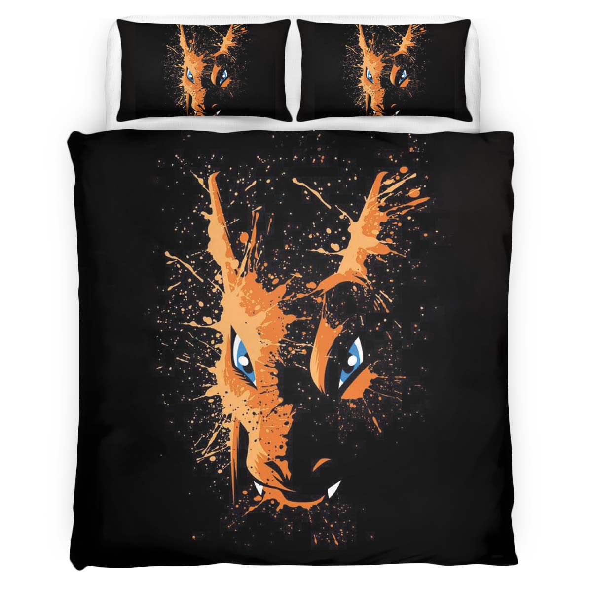 Housse De Couette Dracaufeu Pokémon 9 Parure de lit Ensemble De Literie