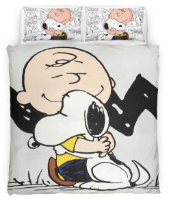 Housse De Couette Charlie Brown & Snoopy – Peanuts Parure de lit Ensemble De Literie