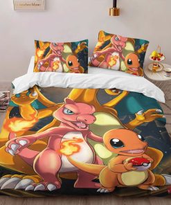 Alternative view of Housse De Couette Salamèche Reptincel Dracaufeu Pokémon Parure de lit Ensemble De Literie