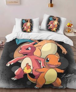 Alternative view of Housse De Couette Salamèche Reptincel Dracaufeu Pokémon 2 Parure de lit Ensemble De Literie