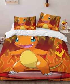 Alternative view of Housse De Couette Salamèche Feu Pokémon 3 Parure de lit Ensemble De Literie