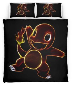 Housse De Couette Salamèche Feu Pokémon 5 Parure de lit Ensemble De Literie