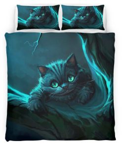 Housse De Couette Chat du Cheshire – Alice au pays des merveilles 02 Parure de lit Ensemble De Literie