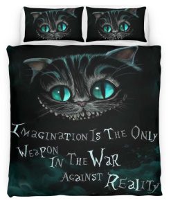 Housse De Couette Chat du Cheshire – Alice au pays des merveilles 03 Parure de lit Ensemble De Literie