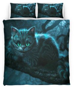 Housse De Couette Chat du Cheshire – Alice au pays des merveilles 04 Parure de lit Ensemble De Literie