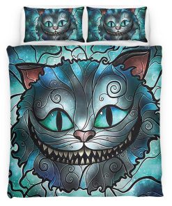 Housse De Couette Chat du Cheshire – Alice au pays des merveilles 05 Parure de lit Ensemble De Literie