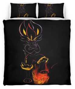Housse De Couette Pyrobut Pokémon 10 Parure de lit Ensemble De Literie