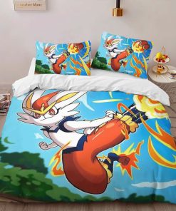 Alternative view of Housse De Couette Pyrobut Pokémon 5 Parure de lit Ensemble De Literie