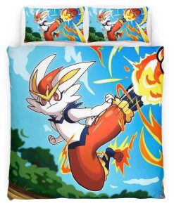Housse De Couette Pyrobut Pokémon 5 Parure de lit Ensemble De Literie