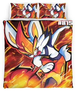 Housse De Couette Pyrobut Pokémon 8 Parure de lit Ensemble De Literie