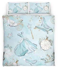 Housse De Couette Cendrillon – Motif princesse 01 Parure de lit Ensemble De Literie