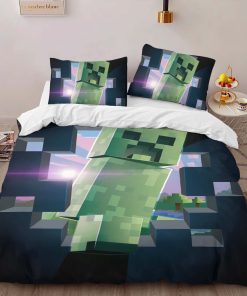 Alternative view of Housse De Couette Creeper Minecraft Parure de lit Ensemble De Literie