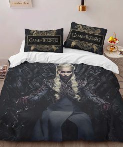 Alternative view of Housse De Couette Daenerys Targaryen sur le Trône de Fer Parure de lit Ensemble De Literie
